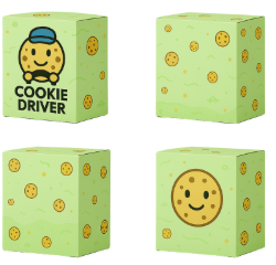 Mockup de la version moyenne boîte de cookies