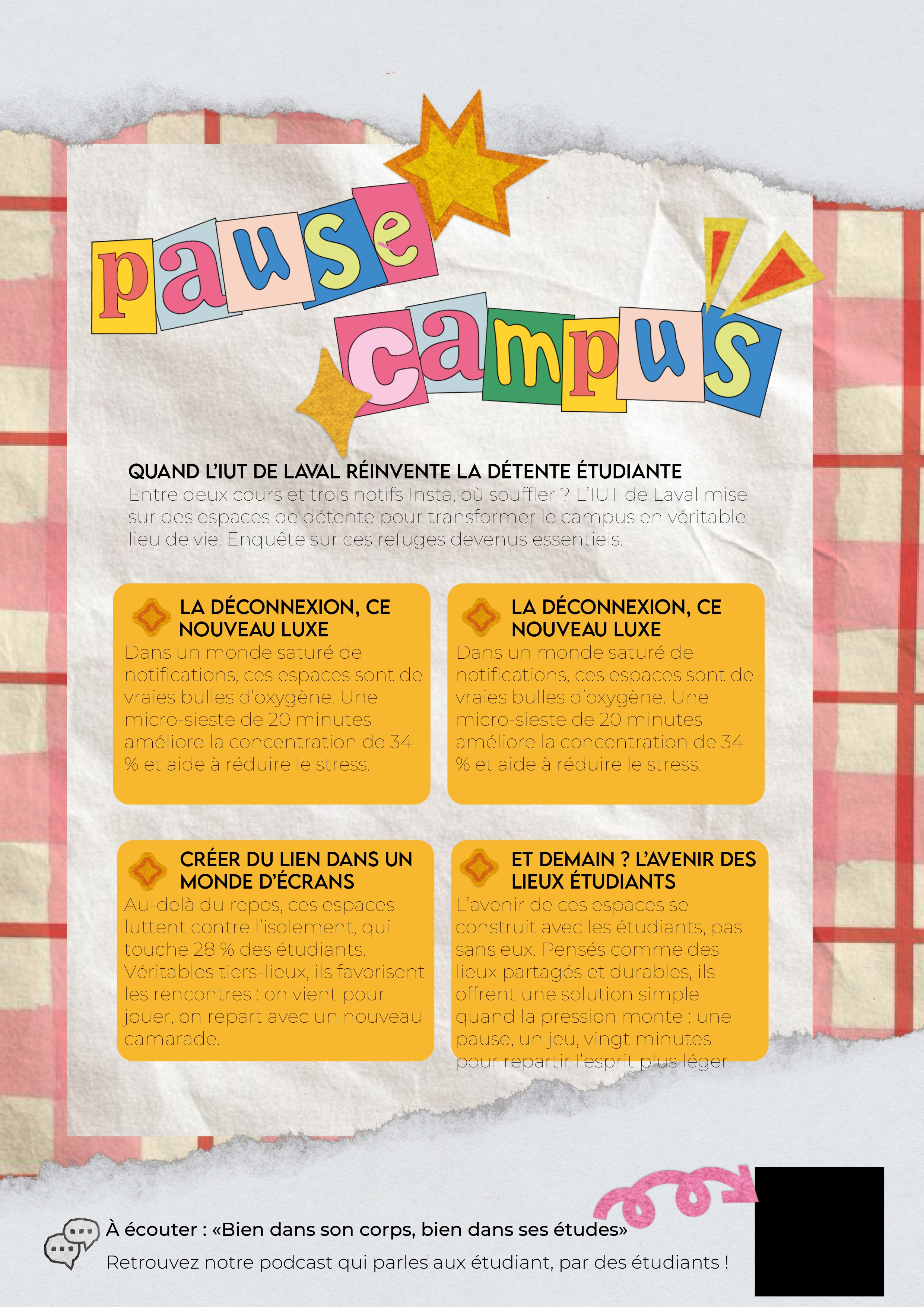 Page LOOP sur la pause au campus