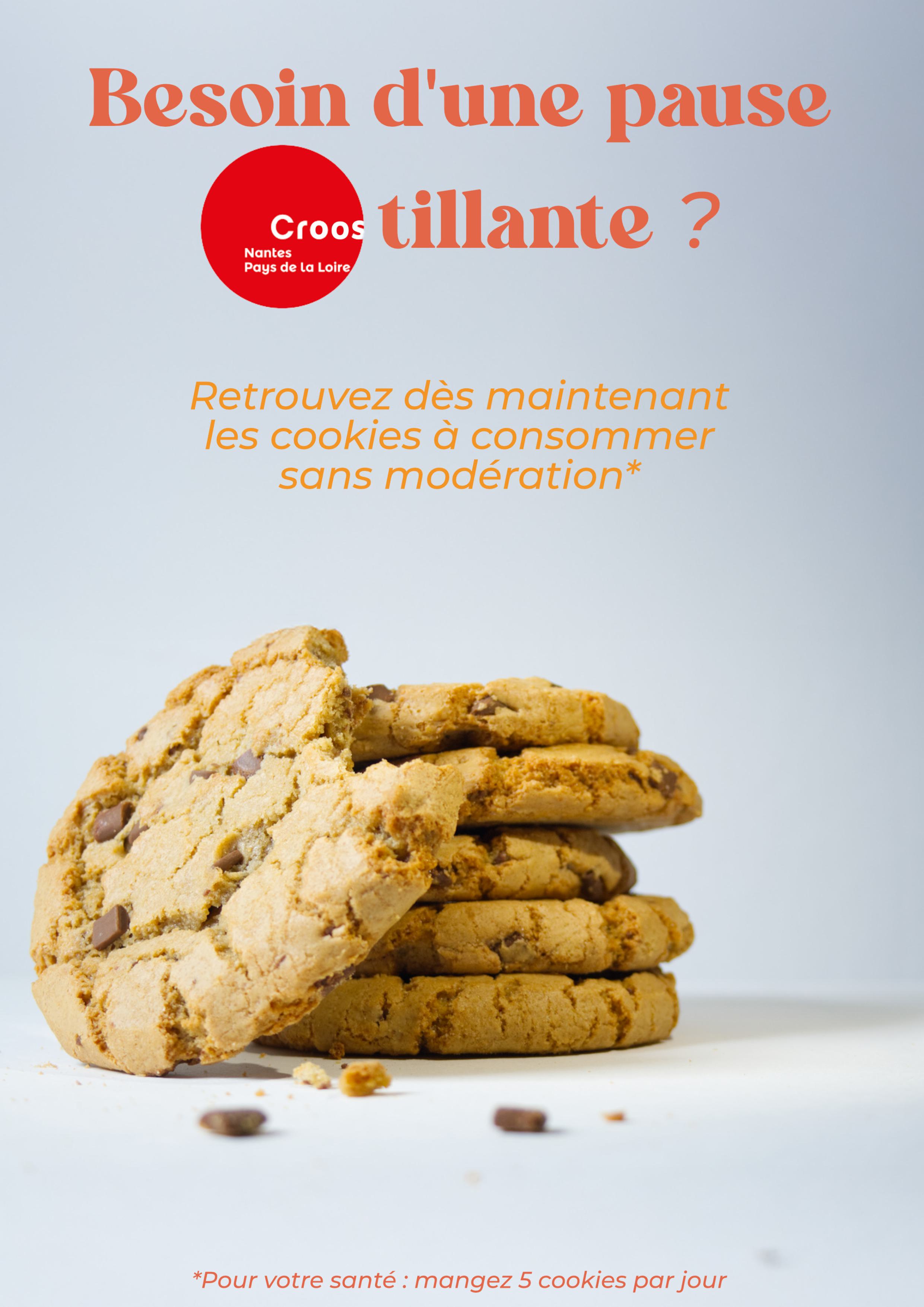Publicité présente dans le magazine LOOP portant sur les cookies du crous