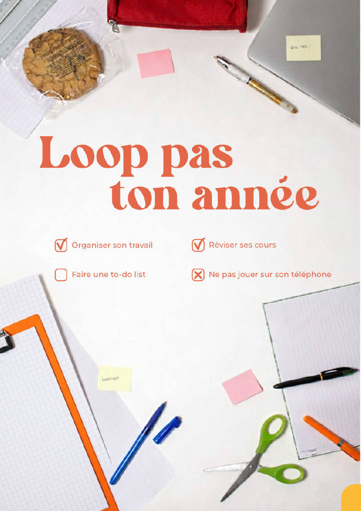 Publicité présente dans le magazine LOOP portant sur les cours